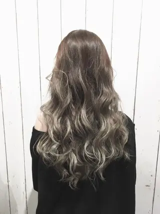 ロング カラー パーマ ヘアアレンジ RecheRche【池袋】所属・👑指名率No.1 👑坂口飛翔のヘアスタイル