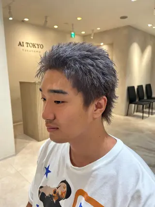 カラー メンズ AI TOKYO men’s 横浜所属・大森 萌生のヘアスタイル