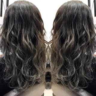 ミディアム カラー シールエクステ⭐️ オオミタクヤのヘアスタイル