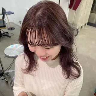 ロング カラー レイヤーパーマ、ボブ 小須田ゆあのヘアスタイル