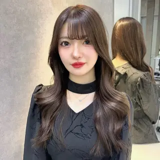 ロング レイヤー、美髪矯正 🌹韓国ヘア芹奈のヘアスタイル