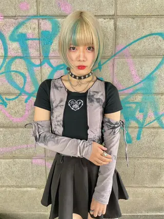 ショート カラー ミユル/ 盛れるエクステ🎀✨のヘアスタイル