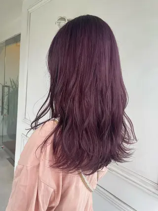 ロング カラー 木村 架音のヘアスタイル