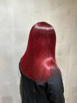 セミロング カラー 勝屋 有梨のヘアスタイル