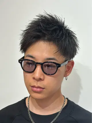 ショート メンズ 【店長】メンズ職人 短髪　ハイトーン🔥のヘアスタイル