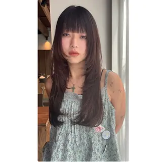 ロング 三浦 ふたばのヘアスタイル