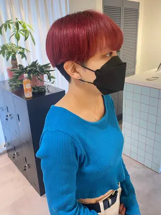 ショート カラー 当日予約大歓迎💗 依田瑞希のヘアスタイル