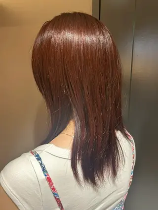 カラー ボブコテ巻き風 パーマのヘアスタイル