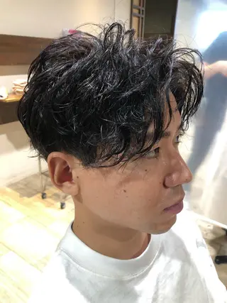 ショート パーマ メンズ メンズパーマ/ スパイキー/神田正紀のヘアスタイル