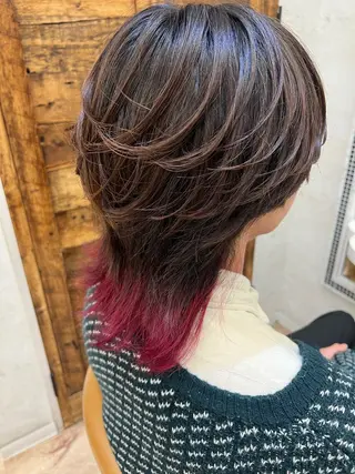 カラー メンズ 縮毛矯正/ブリーチ なしダブルカラー輝希のヘアスタイル