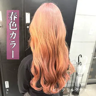 ロング 🌈カラー特化 ハイトーンけいと🌈のヘアスタイル