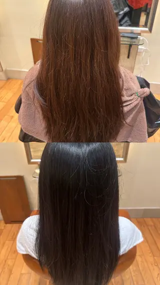 ロング カラー 池見 円花のヘアスタイル