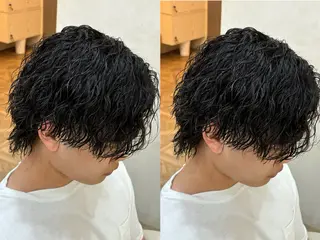 ショート パーマ メンズ パーマ職人DAIKI ツイスパ/波巻きのヘアスタイル