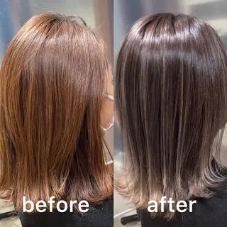 ミディアム カラー KIZU 髪質改善 オカルト怪談のヘアスタイル