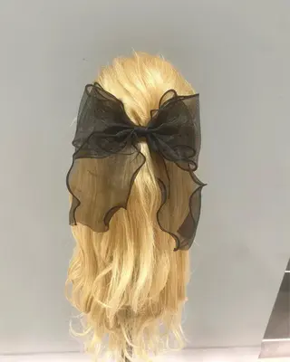 セミロング カラー パーマ ヘアアレンジ 加藤 愛実のヘアスタイル