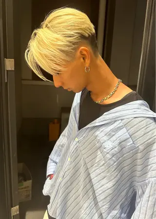 ショート カラー メンズ 渋谷メンズショート 特化🥋　渡邊健流のヘアスタイル