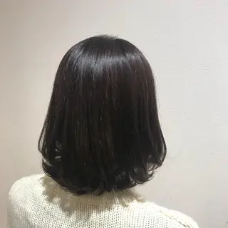 ミディアム カラー 阿部 響香のヘアスタイル