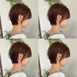 ショート カラー 京都大人女性ショート 徒歩1分/秋山のヘアスタイル