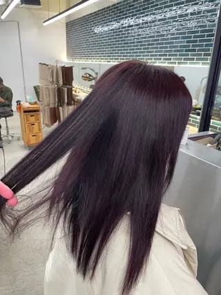 ミディアム カラー sunc所属・安野 碧のヘアスタイル