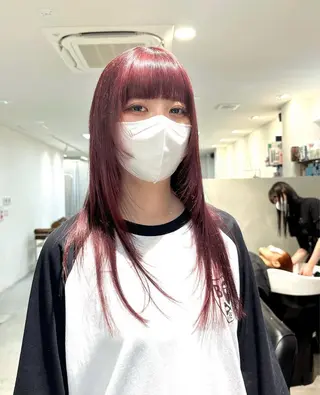 ロング カラー 閼伽井 誇和のヘアスタイル