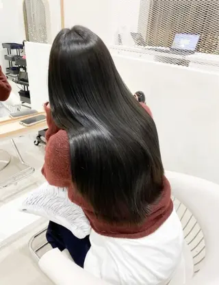 ロング カラー 木田 真菜のヘアスタイル