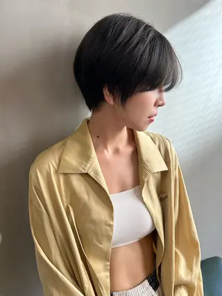 ショート カラー ショート/ボブ専門 宮脇美奈/南船場のヘアスタイル
