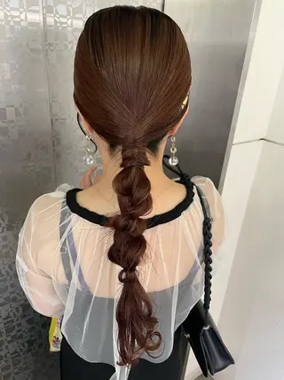 ヘアアレンジ HEARTS鹿児島所属・草ノ瀬 梨那のヘアスタイル