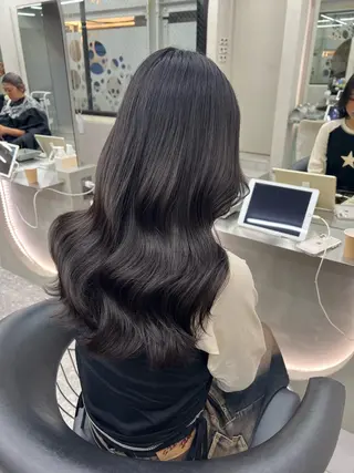 ロング 地毛風縮毛矯正 ☘️松井　傑のヘアスタイル