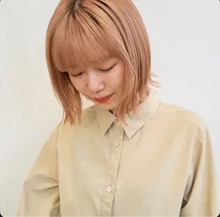 ショート カラー ❤️アヤカ Wカラー ボブ レイヤー❤️のヘアスタイル