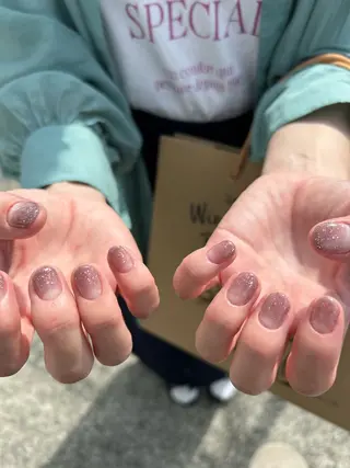 ネイル mellow :所属・mellow:ｸﾙﾐ ﹡˖˟༝🎀˖˟ ༝のネイルデザイン