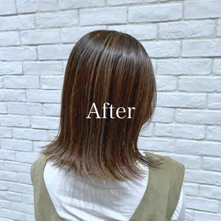 ミディアム カラー レディースヘア💫 加藤たいが🐯のヘアスタイル