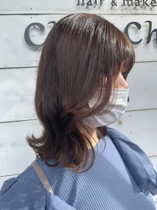 セミロング Gain KAKKY 千種/池下駅3分のヘアスタイル