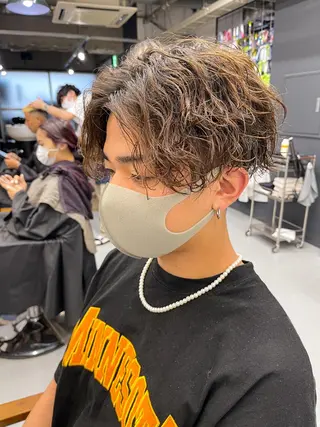 パーマ メンズ 森本裕/オーナー/ スパイラルパーマのヘアスタイル