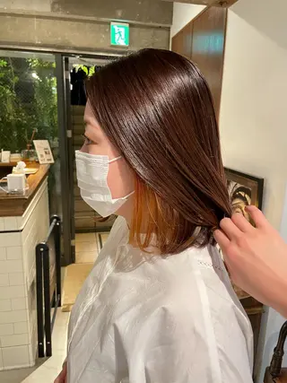 ミディアム カラー まつ毛パーマ🐏 NANAMIのマツエク・マツパデザイン