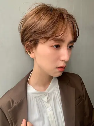 ショート カラー パーマ ヘアアレンジ メンズ キッズ ネイル マツエク・マツパ SALOWIN梅田茶屋町店所属・ウルフレイヤーカット /チヒロのヘアスタイル