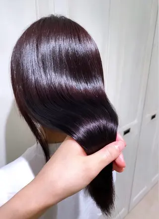 ロング 透明感カラー✨艶髪 ストレート/池田優紀のマツエク・マツパデザイン