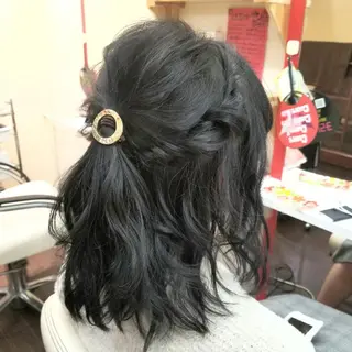 ミディアム カラー 植田 /エクステ /ブリーチ/髪質改善のヘアスタイル