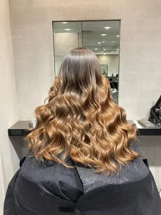 ロング カラー 豊中/メンズ特化 岡田 龍之介のヘアスタイル