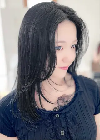 ロング カラー 髪質改善 東加古川直樹専用のヘアスタイル