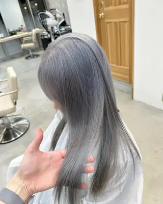 ロング カラー ハイトーンレイヤー 🥇稲垣颯太のヘアスタイル