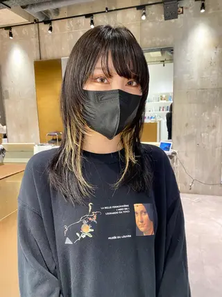 セミロング すぎもと さき⚡️ 朝ラク・*パーマのヘアスタイル