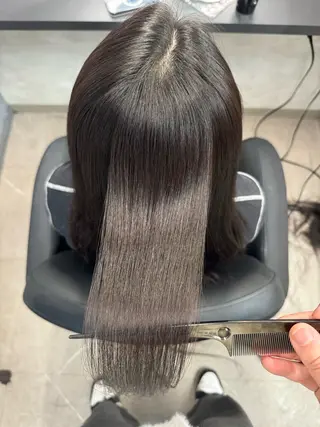 ロング XYZ所属・縮毛矯正/髪質改善 韓国風/MIKIYAのヘアスタイル