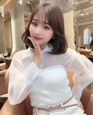 ロング 縮毛矯正/美髪カラー 松田空優哉のヘアスタイル