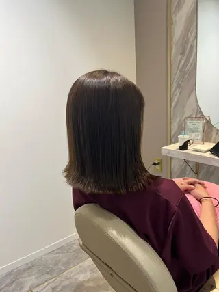 ミディアム カラー 艶ボブ🌼 MAHOのヘアスタイル
