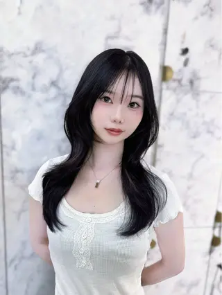 セミロング カラー 🏅韓国ヘア/新宿/ レイヤー/KSukeのヘアスタイル