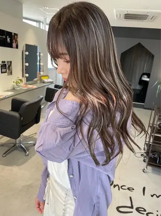 セミロング カラー 髪質改善SALON MIST+所属・荒金 大翔のヘアスタイル