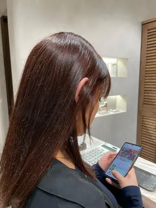 ロング カラー PANOLA所属・加藤 理沙のヘアスタイル