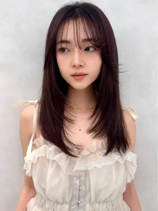 ロング カラー 🇰🇷韓国レイヤー 艶カラー／田川佑紀のヘアスタイル