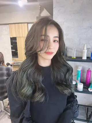 ロング カラー 韓国レイヤー/ 顔周り💕田中将吾のヘアスタイル