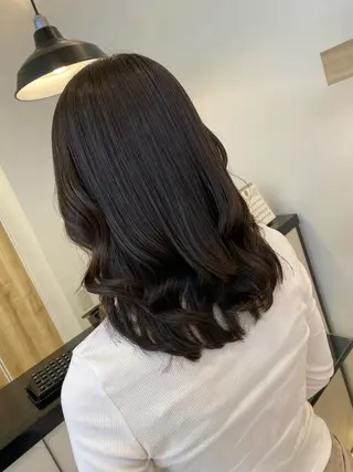 ミディアム コテ巻き風パーマ✨ かつみのヘアスタイル